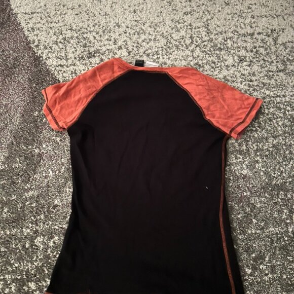 Vintage Harley-Davidson Women's Black & Red Ringer Tee - Picture 3 of 4